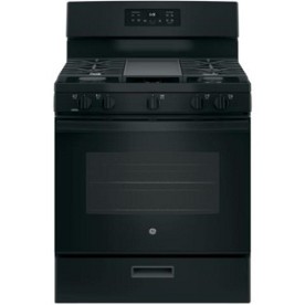 GE 30in Gas Range - Black